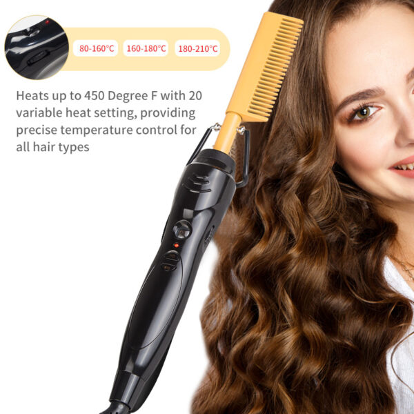 ⁦2in1 Electric Hot Comb for Hair⁩ - الصورة ⁦3⁩