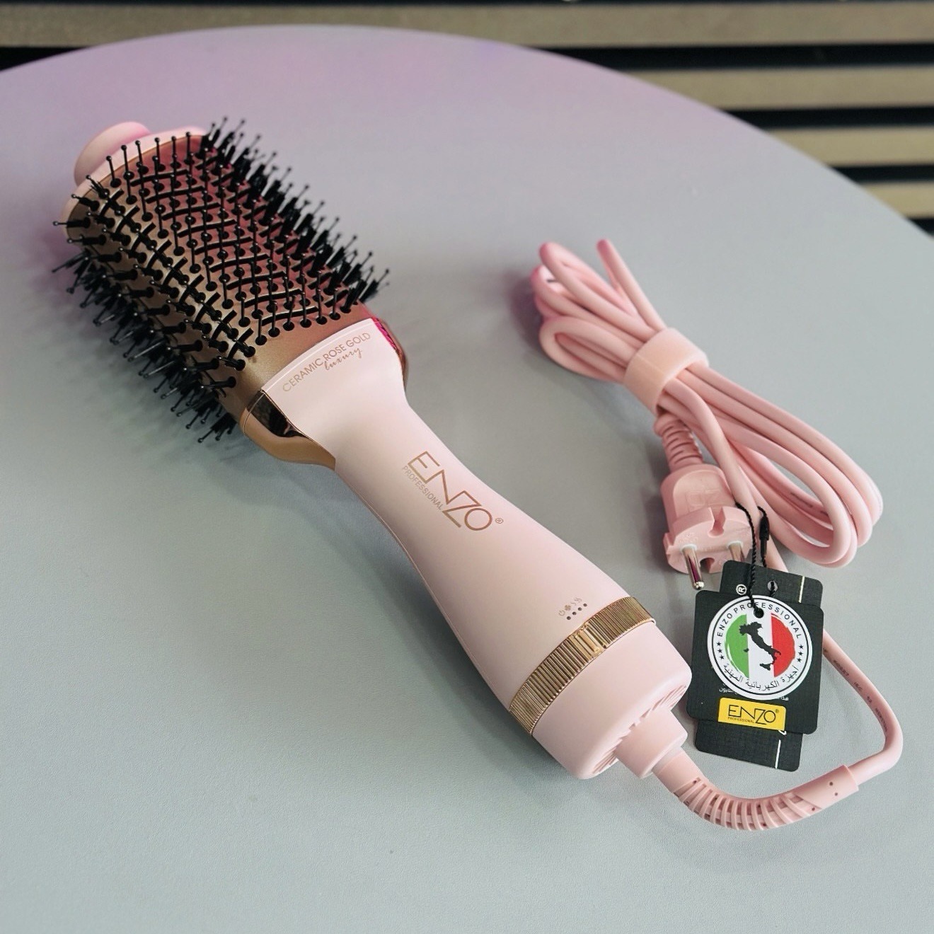 La nouvelle Brosse ENZO🇮🇹 one step 1500w PRO blo-out styler en-6209 - الصورة 5