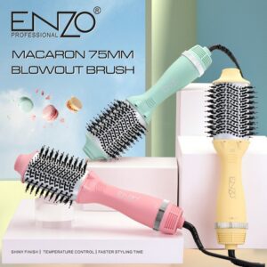 Brosse ENZO 🇮🇹 1500w à 75MM avec technologie ionique et nano TITANIUM