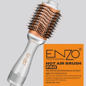 ENZO 🇮🇹 GLAM HAIR Hot air brush PRO (1500w Nano TITANIUM) EN-4139