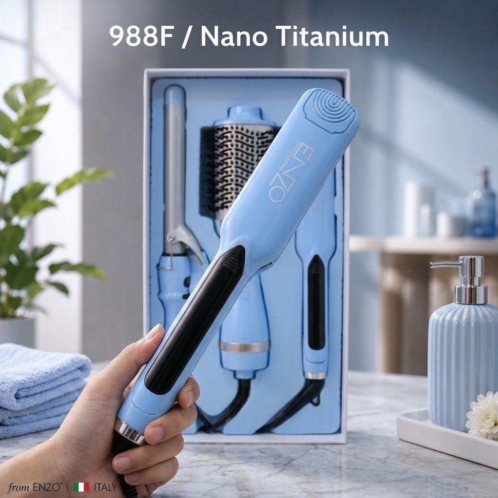 ENZO 🇮🇹 Professional 3in1 nano Titanium combo EN-3313B - الصورة 4